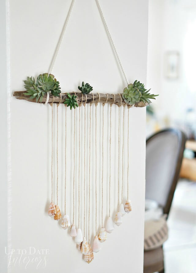 DIY Beautiful seashell Wall Hangings,Seashell Craft Ideas 